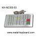 53 Colorful Resin Buttons Metallic Ruggedized Keyboard Vandal resistant and dust