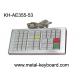 53 Colorful Resin Buttons Metallic Ruggedized Keyboard Vandal resistant and dust proof