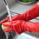 XL Red Latex 45 G - 80 G Rubber Cleaning Gloves
