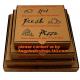 Cheap Custom offset printing corrugated pizza box, micro-flute die cut corrugated pizza boxes, kraft paper pizza box, cu