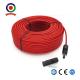 1 Pair Female And Male Connector Adapter Kit 30FT Red Black