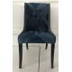 Beech wood Modern design blue velvet fabric upholstery dining chair,desk chair