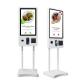 32 Floor Standing Portable Digital Signage Self - Service Ordering Payment Kiosk For Resturant