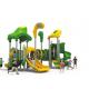 Eco friendly kids plastic spiral slide climbing playground for outdoor