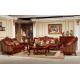 Custom ISO American Luxury Living Room Furniture ISO14001 Royal Leather Sofa Set