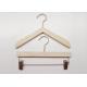 Triangle Style Solid Wooden Retail Store Hangers For Women / Kids Clothes