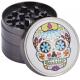 Skull Pattern 2 Aluminum Spice Grinder With Pollen Catcher