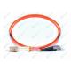 Low Corrosion FC To LC Fiber Patch Cord ,  LSZH Multimode Duplex Fiber Optic Cable