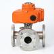 Flanged Fluorine Ball Valve Corrosion Resistant Strong Acid / Alkali Resistant