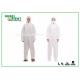 SMS Protective Disposable Waterproof Coverall With Hood And Shoe Cover