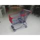 Commercial 150L Wire Shopping Trolley Wire Mesh Shopping Cart With 5 Inch TPE Caster