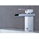 Waterfall Square Spout Bathroom Basin Faucets ROVATE With Single Hole