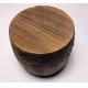 Paulownia Brown Color Wooden Storage Barrels , Mini Wooden Barrels Tea / Coffee Storage With Lid