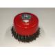 4 Inch OD Durable Knotted Wire Cup Brush 30mm Wire Length With Semi Twisted