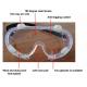 Customized Eye Protection Goggles Rimless Windproof Adjustable Strap Design