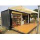 Hollow Tempered Glass 20 HC Prefabricated Container Coffee Shop