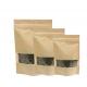 Clear  Stand Up Packaging Moisture-Proof Custom Kraft  Paper Bags For Pharmacy with window