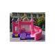 0.55mm PVC Pink Cinderella Princess Inflatable Bouncer Combo Commercial Grade