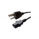 125V NEMA 5-15p Sjoow Sjt Power Cord , 12AWG Electrical AC Power Cord Cable