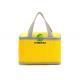 Disposable Yellow Insulated Cooler Bags Custom Waterproof For Lunch Delivery