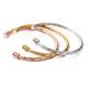 Europe American titanium steel bracelet girls gift cross-border jewelry plating 18k gold opening twisted accessories