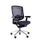 Breathable Mesh Mid Back Ergonomic Office Chair Polished Aluminum Swivel Office Chairs