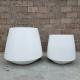 Cement Planter Pots Outdoor White Round Tree Pots Large Fiberglass Flower Pot Garden Decoration Used with Flower/Tree