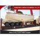 80T 60m3 Four Axles Cement Tanker Semi Trailer With Air Compressor