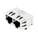 LPJF26204CNL 10/100 Base-T Without Led Tab Down 1x2 Port RJ45 Magjack Connector