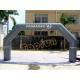 Gray Commercial Rental Inflatable Arches Durable For Event / Advertisement