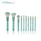 OEM 10pcs Travel Makeup Brush Set with Marble Lined Plastic Handle