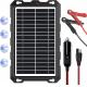 10W 12V Solar Battery Trickle Charger Powered Battery Maintainer Marine