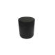 4 oz Glass Jar Child Resistant Matte Black Jar w/ Black Plastic Screw Lid