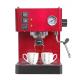 High Lever Switch Button Coffee Machines Espresso Food Grade Stainless Steel Color For Home Use 220V Steel Material
