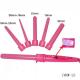 5 in 1pink interchangeable Hair curling wand barrel-Hair Tools