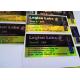 6x3cm Gold Shine 10ml Vial Labels , 3d Hologram Stickers With Custom Design
