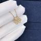 Fantastic  Van Cleef & Arpels 18k Gold Frivole Pendant Mini Model Vs Natural Diamonds