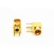 SMPM Male Plug Right Angle RF Connector Brass Material ROHS Certification