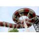 Commercial Fiberglass Water Slides For Swimming Pool 2 Person Capicity