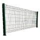 3.0mm Steel Wire V Fold Welded Mesh Panel 3D Curved Fence with PVC Coated Steel Panel