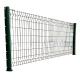 Rectangular Post Hot-dipped Galvanized 3D Welded Curved Triangle Panel Fence for Garden