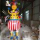 giant size  theme park famous cartoon character statue clown of fiberglass as decoration in park