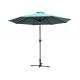 300x245cm 8 Rib Straight Pole Parasol Garden Umbrella With Bluetooth Speaker