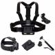 GoPro Accessories Set Head Chest Strap Mount With Monopod For Go Pro 3 3+ 4 4 Session Xiaomi Yi 4K SJCAM SJ4000 SJ5000