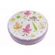 White Inner Printed Biscuit Tin Box , Round Metal Tins With Lids Non - Toxic