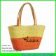LUDA striped wheat straw handbags lady summer straw beach bags