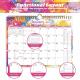 Full Color Printing Custom Wall Calendar with Major US Holidays Marked and Glossy Paper Type