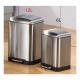 Retangle Office Hotel Trash Can With Foot Pedal Lid Opener Pressing Type