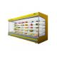 Fan Cooling Stand Type Remote System Multideck Open Chiller For Shop