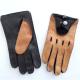 Classic Style Deerskin Leather Driving Gloves Comfortable Feeling Eco - Friendly